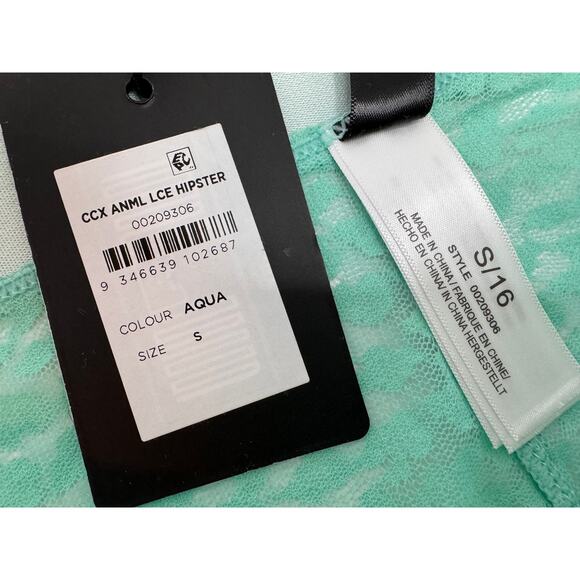 City Chic / CCX Aqua Lace Hipster - Aqua Lace Hipster Panty / Underwear SIZE 16 - Picture 5 of 7